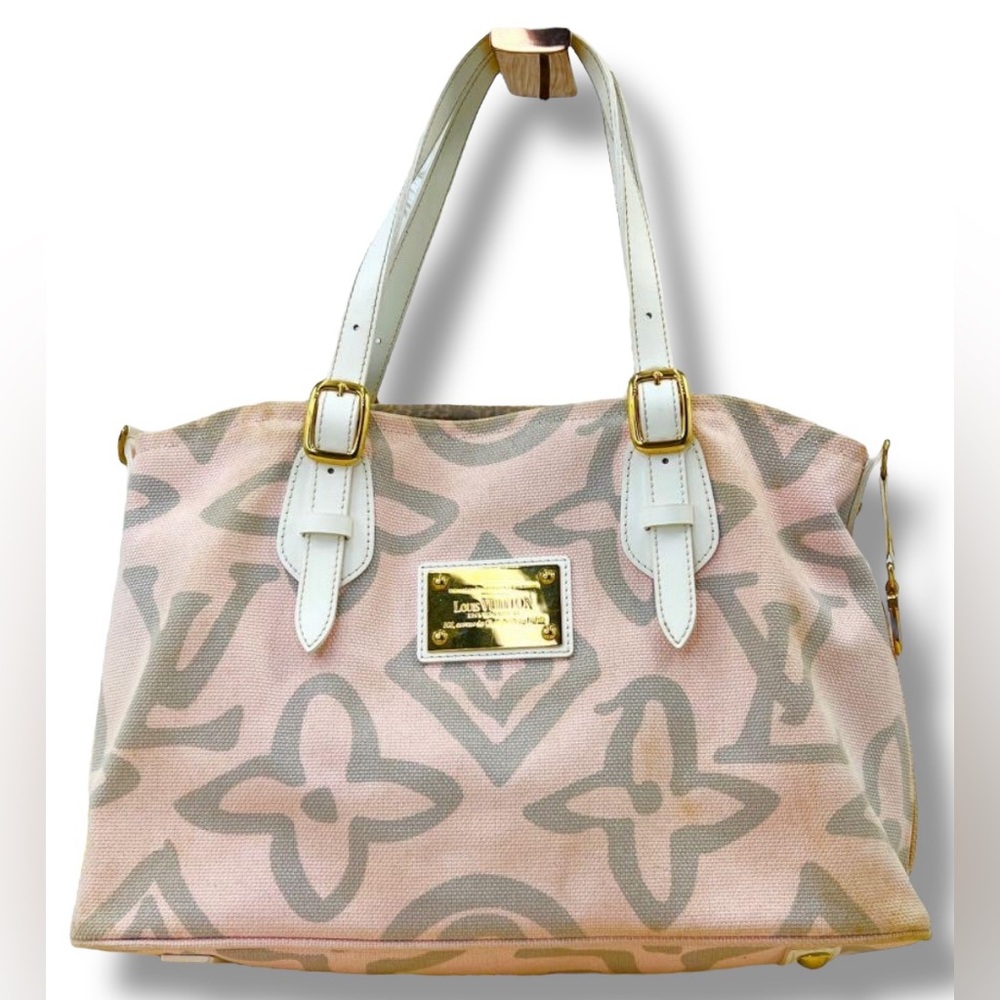 Louis Vuitton Tahitienne Cabas PM Rose Pink Tote Bag 2008 Cruise Collection - Picture 2 of 10